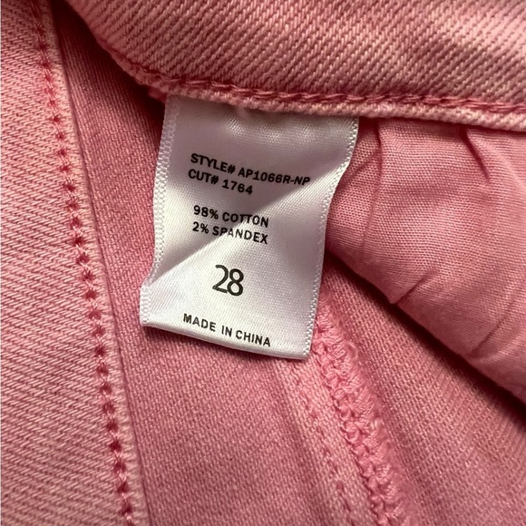 Pink Jean Shorts. Fringe hemline. Altar’d State. New With Tags! High rise. - Picture 8 of 12